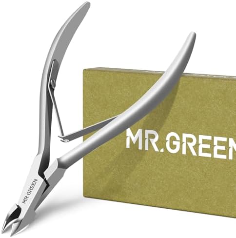 MR.GREEN Cuticle Nippers Nail Manicure Scissors Cuticle Clippers Trimmer Dead Skin Remover Stainless Steel Cutters Beauty Tool With Pusher (Mr-1028)