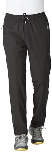 Rdruko Men&#39;s Casual Pants Lightweight Quick Dry Hiking Running Workout Outdoor Sports Sweat Pants