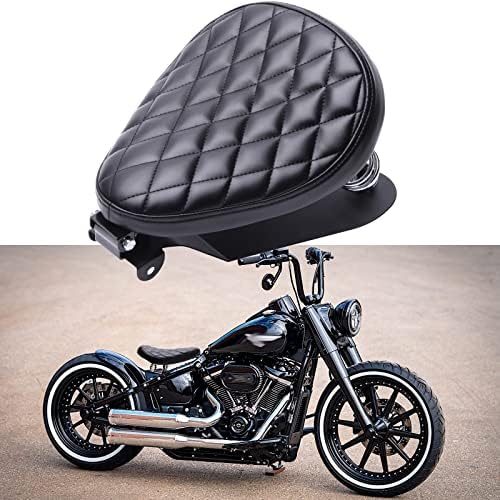 Motorcycle Solo Seat Spring Base Plate Bracket Compatible With Bobber Chopper