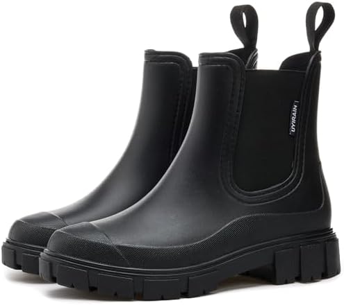 WOWSTICK Women\u2019s Ankle Rain Boots Waterproof Lightweight Slip Resistant Fashion Garden Booties