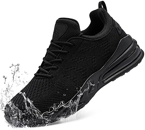 LARNMERN Men's Anti slip Work Shoes, One Step Waterproof Walking Sports Shoes, Zapatos Trabajo Waterproof Food Service Chef Kitchen