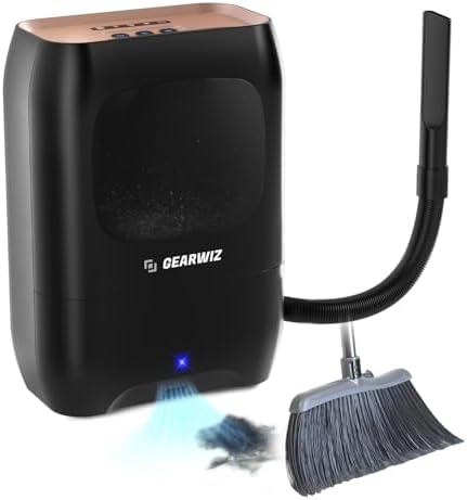 GEARWIZ 1500W Automatic Vacuum Dustpan \u2013 Hands-Free Vacuum Dustpan \u2013 Touchless Vacuum Dustpan \u2013 Electric Vacuum Dustpan with Nozzle Attachment \u2013 Multi-Mode Floor Vacuum Dustpan for
