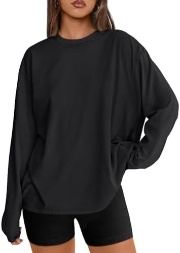 Fashion Queen Women's Extra Large Long Sleeve T-shirt 2025 Basic Round Neck T-shirt Autumn Top Casual Exercise Y2K Clothing