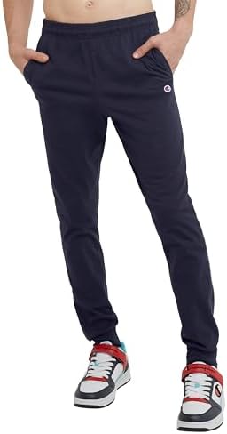 Champion Men&#39;s Joggers, Everyday Cotton, Lightweight Lounge Knit Pants for Men, 31&#34;