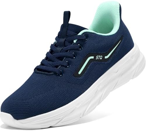 STQ Women&#39;s Slip-On Orthopedic Walking Shoes Comfortable Plantar Fasciitis Tennis Casual Sneakers