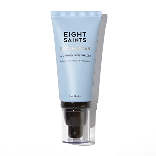 Eight Saints Daydreamer Soothing Anti Aging Face Moisturizer, Natural &amp; Organic Fast Absorbing Oil Free Face Lotion With Hyaluronic Acid &amp; Vitamin E, Hydrating Daily Facial Moisturizer, 2 Ounc