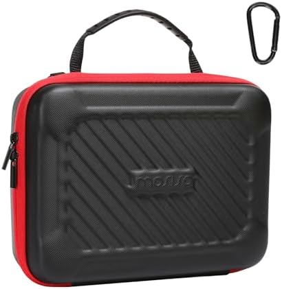 MOSISO Camera Case Compatible with GoPro Hero 13\/12\/11\/10\/9\/8\/7, Hard Travel Carrying Case Compatible with AKASO EK7000\/V50\/Brave 4\/7 LE\/8, EVA Case with Handle &amp; Snap Hook for Action Ca