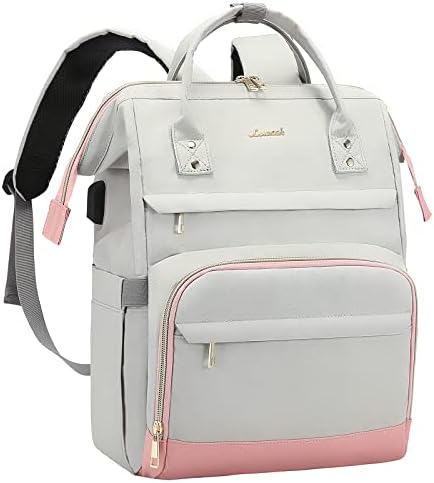 LOVEVOOK Laptop Backpack for Women Fashion Travel Backpack Purse 15.6 Inch Large Capacity Work Backpack Nurse Teacher Bag with USB Port