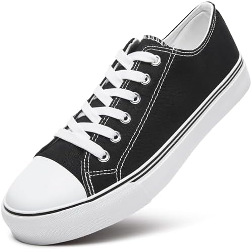 ZGR Mens Classic Casual Shoes,Lace-up Fashion Sneakers,Low Top Canvas Sneakers for Men