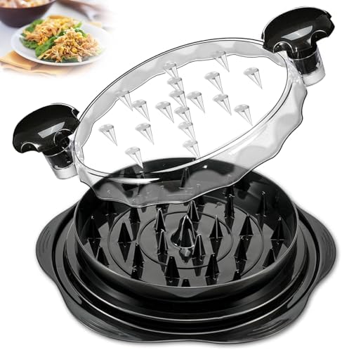 Chicken Shredder Tool Twist for Kitchen, Manual Chicken Breast Grinder Machine for Ground Food, Meat &amp; Vegetables (Elegant Black)