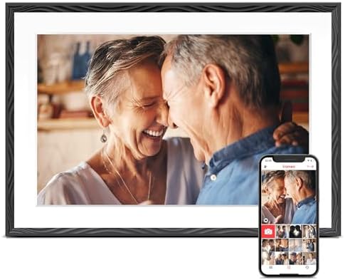 Digital Picture Frame, 10.1&#39;&#39; Frameo Digital Frame Wifi, 32GB Memory, 1280*800 HD Touch Screen Digital Photo Frame, Wall Mountable, Auto-Rotate, Share Instantly, Wedding, Birthday Gifts for Wo