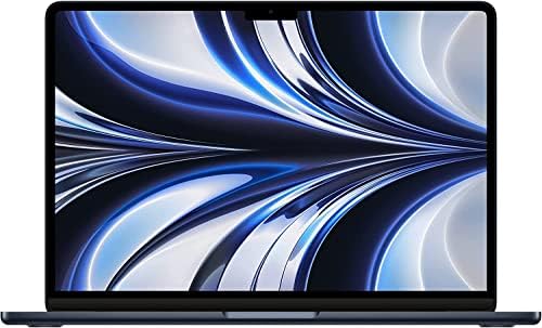 Apple 2022 MacBook Air with Apple M2 Chip, 13-inch, 8GB RAM, 256GB SSD Storage, Midnight (Renewed)