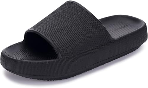 BRONAX Pillow Slippers for Women and Men  House Slides Shower Sandals  Cushioned Thick Sole