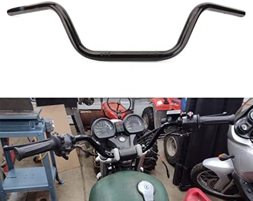 AnXin Motorcycle 7\/8&#34; Drag Handlebars High-Rise Tracker Handle Bars Universal For Sportster XL 883 1200 Cruiser Bobber Custom Chopper Softail Dyna Tour Glide Road CG125 Black