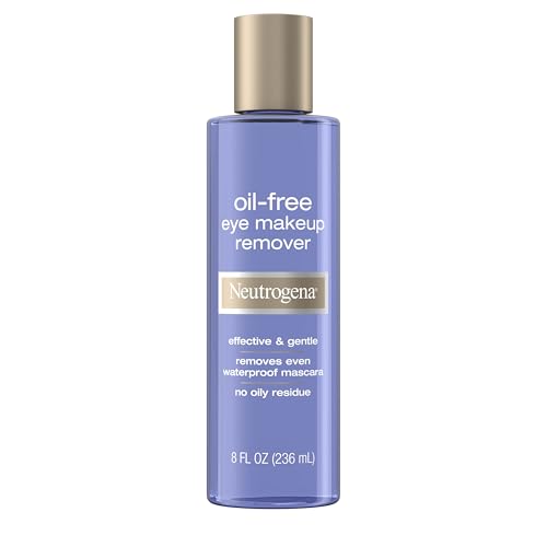 Neutrogena Gentle Oil-Free Eye Makeup Remover &amp; Cleanser for Sensitive Eyes, Non-Greasy Makeup Remover, Waterproof Mascara Remover, Dermatologist &amp; Ophthalmologist Tested, 8 fl. oz