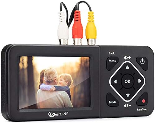 ClearClick Video to Digital Converter 2.0 (Second Generation) - Record Video from VCR&#39;s, VHS Tapes, AV, RCA, Hi8, Camcorder, DVD, Gaming Systems [Requires Working VCR\/Camcorder &amp; Tapes]