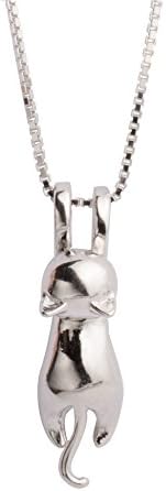 S.Leaf Sterling Silver Cat Necklace for Women Gold Dainty Choker Tennis Gold Plated Charm Pendant Necklaces Best Friend Birthday Gifts for Women Trendy Sister Mom Wife Womens Her Friend Party