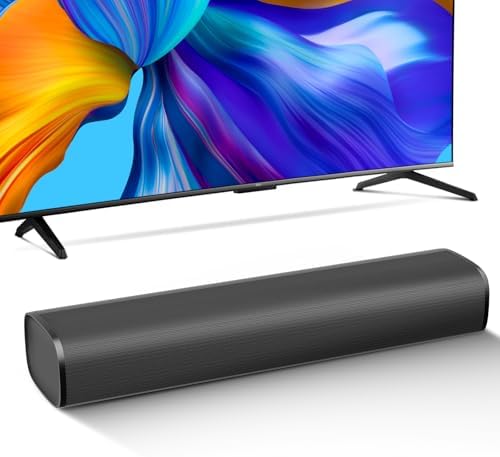 Sound Bar for Smart TV, Bluetooth Soundbar for TV, 50 Watts Mini Sound Bar with ARC\/Optical\/AUX, Surround Sound System for TV\/PC\/Gaming\/Projectors